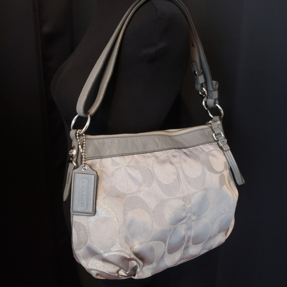 Coach Mia Signature Lurex Shoulder Bag - Picture 2 of 7